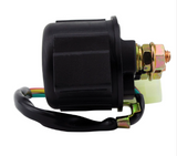 Starter Solenoid – Honda TRX250 Recon ATV, black plastic housing with brass terminals, DGT Agri