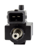 Boost control valve solenoid with black plastic body and 2-pin connector for Polaris RZR XP Turbo and Indy snowmobiles