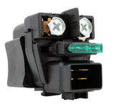Starter solenoid for Suzuki ATV LTA400/LTF400 Eiger and LTA500/LTF500 Vinson, black with green terminal connector