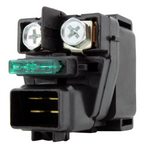 Starter relay solenoid, black plastic with green connector, for Suzuki GSX-R 600/750/1000 and LTA700X KingQuad