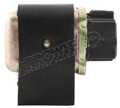 Starter solenoid DGT Agri for Polaris ATV; black unit with metal mounting bracket and electrical connector