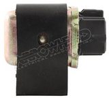 Starter solenoid DGT Agri for Polaris ATV; black unit with metal mounting bracket and electrical connector