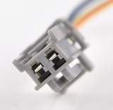 Starter solenoid for Honda MUV700 Big Red UTV by DGT Agri, grey plastic body with multicolor wires