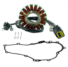 Generator Stator & Gasket Kit for Yamaha WR250R by DGT Agri with copper-wound stator, gasket, bolts and connector
