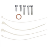 DGT Agri Yamaha WR250R generator stator and gasket kit: six silver bolts, copper gasket, and tubes with connectors.