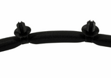 Black braided stator cable harness with two zip ties