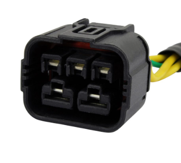 Generator stator connector for Honda SXS700 Pioneer, 6-pin black plug with yellow and green wires