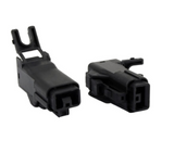 Improved generator stator connector pair, black plastic with locking tabs for Polaris RZR 900 XP