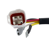 100W AC/DC conversion kit stator + regulator for KTM by DGT Agri; white 3-pin connector with yellow, red, black wires
