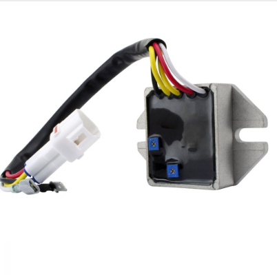 100W AC-to-DC stator and regulator kit by DGT Agri for KTM 250/300/450 motorcycles, metal housing with wiring harness