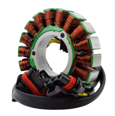 900W dual-output generator stator by DGT Agri, Polaris RZR XP Turbo compatible, green core with copper windings