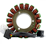 Generator Stator for Suzuki DL1000 V-Strom 2014–2019, copper windings with green end caps and wiring harness.
