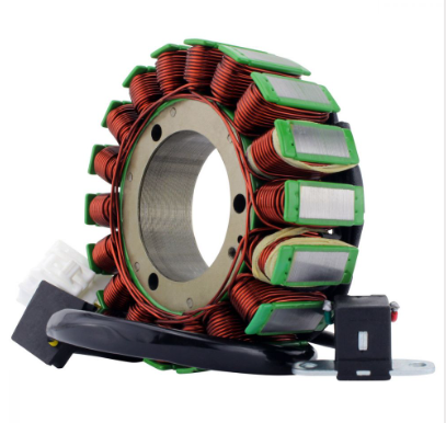 DGT Agri Generator Stator for Suzuki DL1000 V-Strom (2014–2019), copper windings with green insulation.