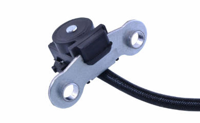 Generator stator for Can-Am DS450 ATV; silver metal body with mounting ears and black connector
