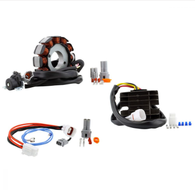 Yamaha YFZ450 ATV AC to DC lighting kit with stator, regulator/rectifier and wiring harnesses by DGT Agri (2004–2009)