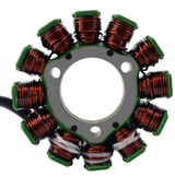 80W High-Output Stator for KTM/Husqvarna motorcycles with copper windings and green end caps