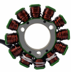 80W High-Output Stator for KTM/Husqvarna motorcycles with copper windings and green end caps