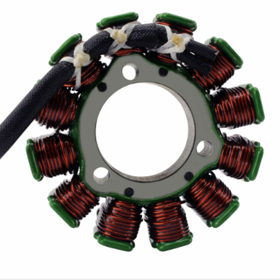 80W High Output Stator for KTM/Husqvarna bikes with copper windings and green caps (DGT Agri)