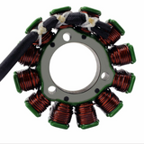 80W High Output Stator for KTM/Husqvarna bikes with copper windings and green caps (DGT Agri)