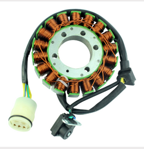 Generator Stator for Honda TRX420 Rancher ATV by DGT Agri; copper windings, green core, connectors