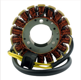 Generator stator for Kawasaki KLF220/KLF250 Bayou ATV, copper windings, replaces 21003-1287 (1996-2011)