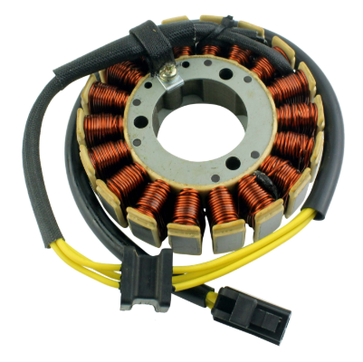 Generator stator for Kawasaki KLF220/KLF250 Bayou ATV with copper windings and yellow leads