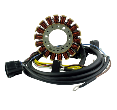 Generator stator for Polaris Trail Blazer 330/Trail Boss 330 ATV with copper windings and wiring harness