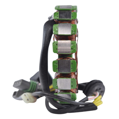 Generator Stator for Polaris Sportsman/Ranger ATV/UTV; copper windings, green laminated cores, wiring harness