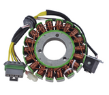 Generator stator for Polaris Sportsman/Ranger 500 ATV/UTV (2006–2014); copper windings with green mounting ring.