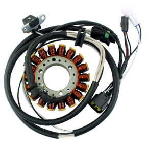 Generator stator for Polaris Hawkeye 300 / Sportsman 300 ATV by DGT Agri, copper windings with wiring harness
