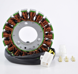 Generator stator for Kawasaki KLF300 Bayou A ATV with copper windings and green end caps