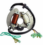 75W High Output Stator for Yamaha YFS200 Blaster ATV by DGT Agri; copper coil, wiring harness with green connectors