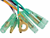 75W high-output stator for Yamaha YFS200 Blaster ATV with green insulated connectors and mounting ring, DGT Agri