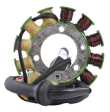 100W high-output generator stator for Yamaha YFZ350 Banshee ATV by DGT Agri; copper windings with green caps