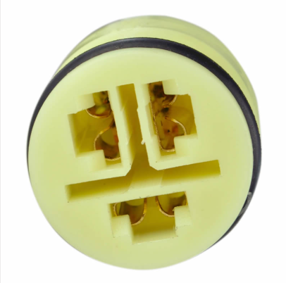 20% High Output Generator Stator – DGT Agri; yellow round connector with four terminal slots