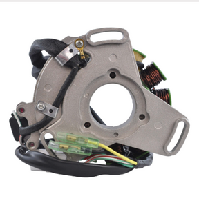 200W High Output Stator and AC Regulator Kit for Yamaha YFZ350 Banshee ATV, metallic gray, by DGT Agri