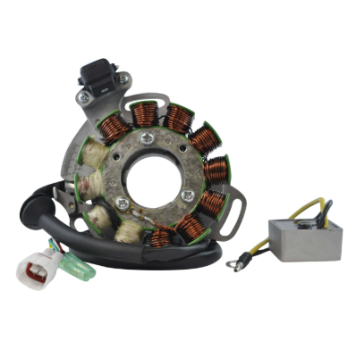 200W High Output Stator & AC Regulator Kit for Yamaha YFZ350 Banshee ATV by DGT Agri, copper-wound stator