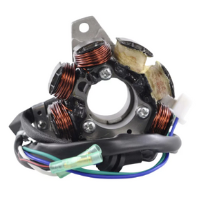 DGT Agri high-output generator stator for Honda ATC250R/TRX250R ATV with copper coil windings and wiring harness.