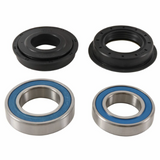Front Wheel Bearing Kit by Hyper for Kubota RTV900/1100/1140; 2 black seals, 2 blue-sealed bearings.