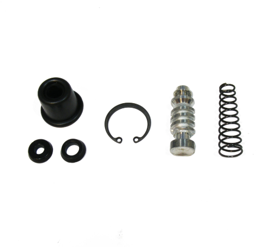 ATV City Rear Brake Master Cylinder Rebuild Kit for Suzuki LT-R450/LT-V700F; boot, seals, circlip, plunger, spring.