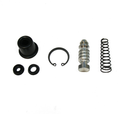 ATV City Rear Brake Master Cylinder Rebuild Kit for Suzuki LT-R450/LT-V700F; boot, seals, circlip, plunger, spring.