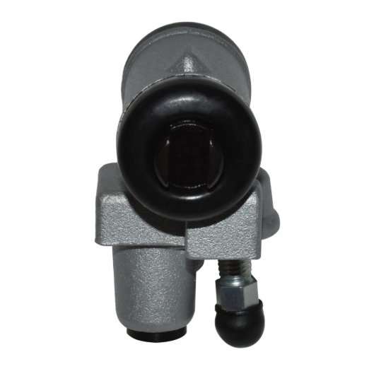 Brake cylinder for Kawasaki Mule 600/610/SX (2010–2018), DGT Agri; silver metal body with black boot.