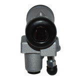 Brake cylinder for Kawasaki Mule 600/610/SX (2010–2018), DGT Agri; silver metal body with black boot.