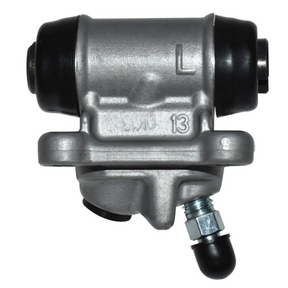 Brake cylinder for Honda TRX250 Recon/TE/TM by DGT Agri; silver metal with black fittings.
