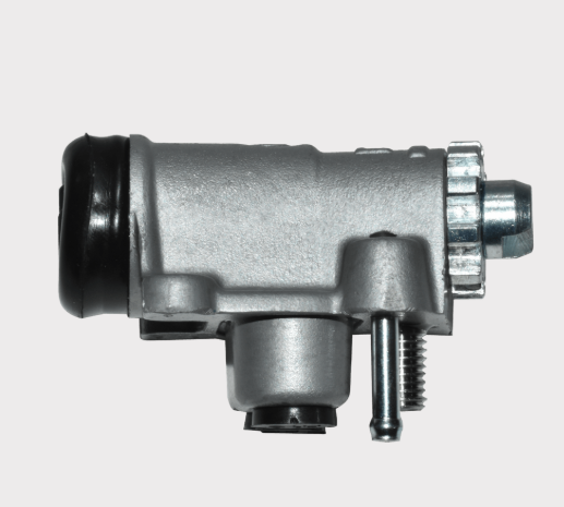 Brake master cylinder LH for Honda TRX400FW/TRX450; silver metal body with black cap