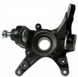 Steering Knuckle for Honda TRX420 by DGT Agri, black steel component with bearing bore and mounting holes