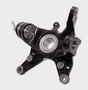Steering knuckle for Honda TRX420/500/520, black metal with bearing, DGT Agri