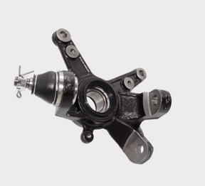 Steering knuckle for Honda TRX500/680 by DGT Agri, black metal.