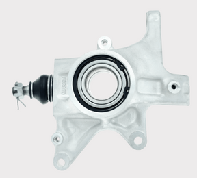 Steering knuckle Yamaha YFM550/700 by DGT Agri, aluminum finish with ball joint and bearing
