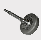 Clutch housing – Yamaha Grizzly 350 with shaft, metallic gray finish